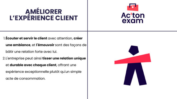 Cette mallette Actonexam va vous aider à réussir l’épreuve E5 RCDD du BTS NDRC (Négociation et Digitalisation de la Relation Client). Avec ces supports de cours pour améliorer l’expérience client, vous disposerez de toute la formation nécessaire pour bien comprendre le concept et la mise en place d’une stratégie d’expérience client.