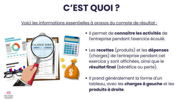 Cette mallette Actonexam va vous aider à réussir le BTS Management Commercial Opérationnel de l’épreuve écrite de gestion opérationnelle du BTS MCO. Grâce à notre mallette de cours BTS MCO sur le compte de résultat, vous disposerez de toute la formation nécessaire pour bien comprendre l’état financier de l’activité d’une entreprise, nécessaire à votre réussite de cette épreuve du BTS MCO.