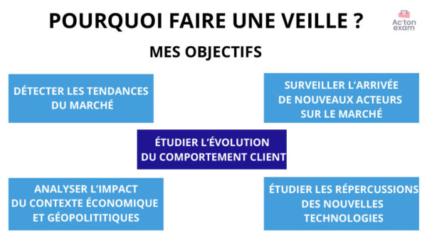 Cette mallette Actonexam va vous aider à réussir l’épreuve E41 DRCV du BTS MCO (Management Commercial Opérationnel). Avec ces supports de cours pour assurer la veille informationnelle, vous disposerez de toute la formation nécessaire pour bien comprendre la surveillance constante de l’environnement technologique, commercial et concurrentiel.