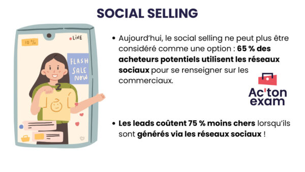 Cette mallette Actonexam va vous aider à réussir l’épreuve E5 RCDD du BTS NDRC (Négociation et Digitalisation de la Relation Client). Avec ces supports de cours sur le social selling, vous disposerez de toute la formation nécessaire pour bien comprendre la routine du social seller.