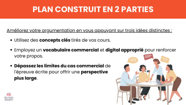 Cette mallette Actonexam va vous aider à réussir l’épreuve E5 RCDD du BTS NDRC (Négociation et Digitalisation de la Relation Client). Avec ces supports de cours sur la réflexion commerciale structurée, vous disposerez de toute la formation nécessaire pour bien comprendre le concept et le plan de construction.