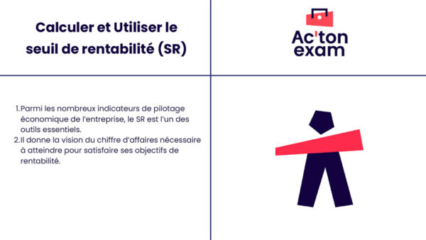 Cette mallette Actonexam va vous aider à réussir l’épreuve écrite de gestion opérationnelle du BTS MCO (Management Commercial Opérationnel). Avec ces supports de cours sur le seuil de rentabilité, vous disposerez de toute la formation nécessaire pour bien comprendre la vision du chiffre d’affaires nécessaire à atteindre pour satisfaire cet objectif.