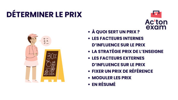 Cette mallette Actonexam va vous aider à réussir l’épreuve écrite de gestion opérationnelle du BTS MCO (Management Commercial Opérationnel). Avec ces supports de cours pour Déterminer les prix, vous disposerez de toute la formation nécessaire pour bien comprendre tous tes facteurs d’influence du prix.