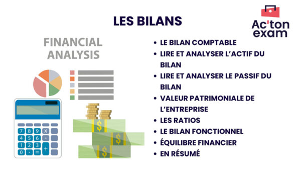 Cette mallette Actonexam va vous aider à réussir l’épreuve écrite de gestion opérationnelle du BTS MCO (Management Commercial Opérationnel). Avec ces supports de cours sur le bilan comptable et le bilan fonctionnel, vous disposerez de toute la formation nécessaire pour bien comprendre les possessions d’une entreprise et ses immobilisations.