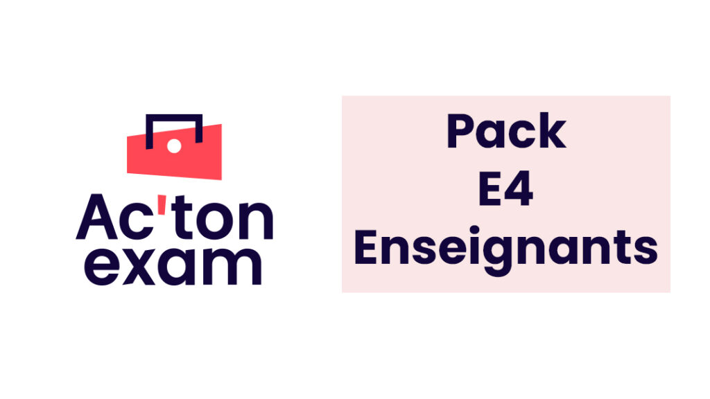 Pack BTS NDRC E4 Enseignants